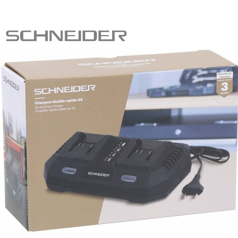 Chargeur double 2 x 3A pour batteries Schneider