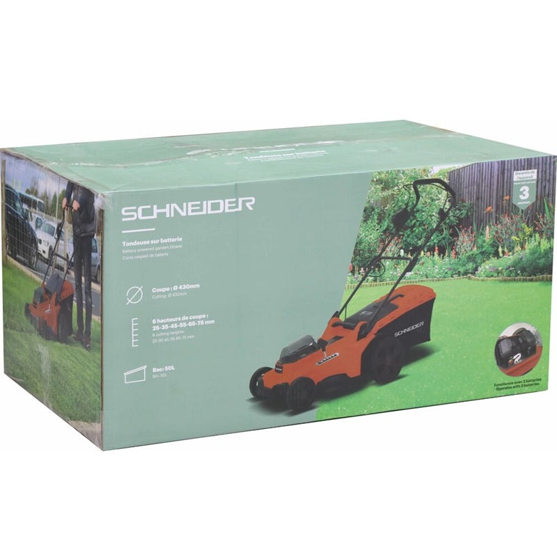 Tondeuse sur batterie Ø 430mm - Bac 50L