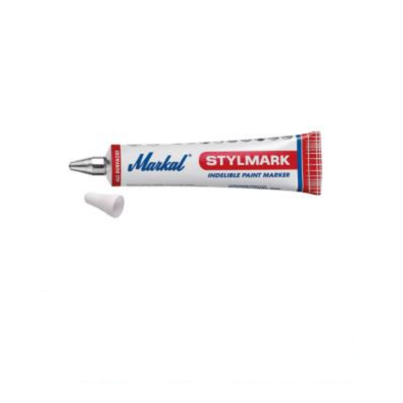 Tube de peinture blanche pâteuse