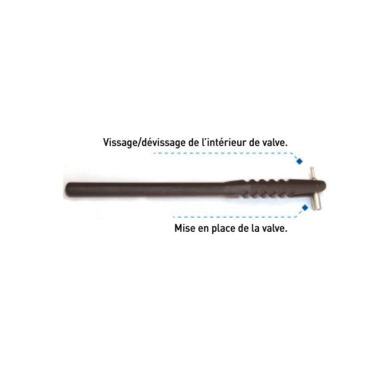 Levier tire valve plastique