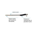 Levier tire valve matallique avec protection caoutchouc