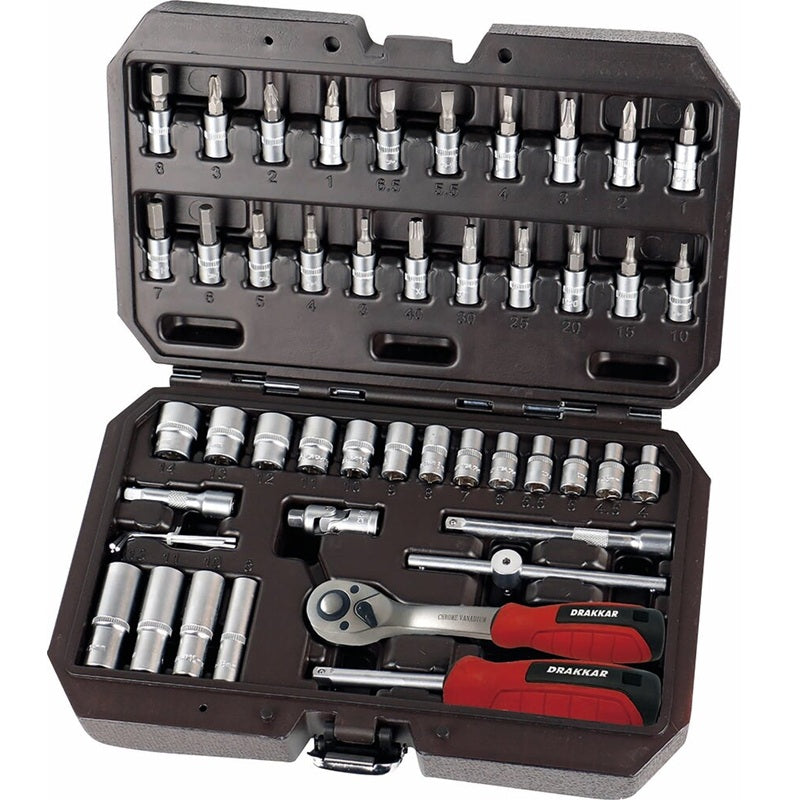 Coffret de douilles 1/4" - 48 pièces