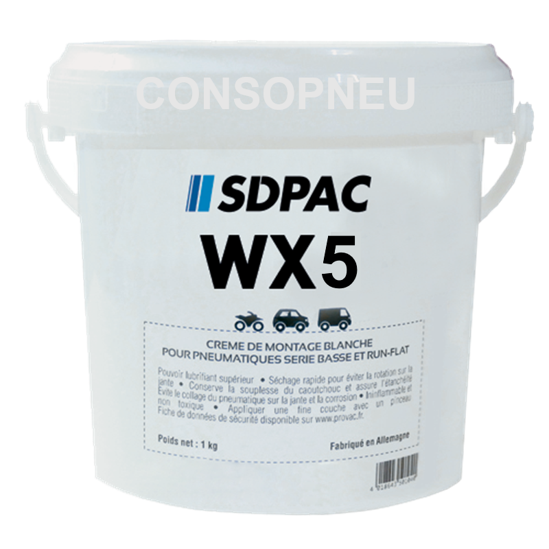 Lubrifiant de montage pot de 1Kg à 5Kg Blanc ou Noir