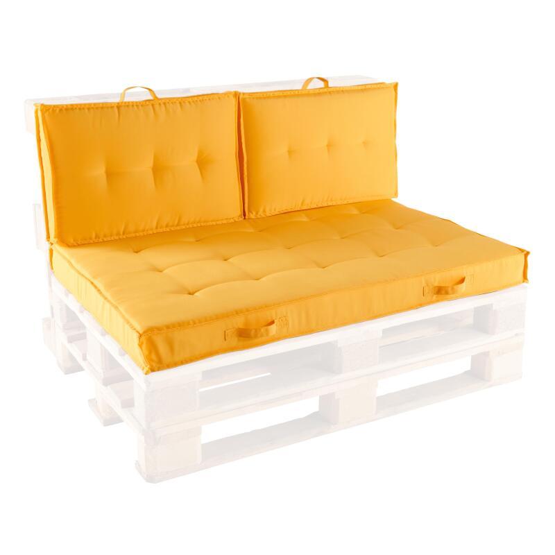 Coussins extérieurs pour palette matelassé (dossier + assise, plusieurs coloris)