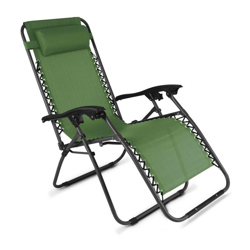 Fauteuils relax de jardin en métal et textilène inclinables (plusieurs coloris)