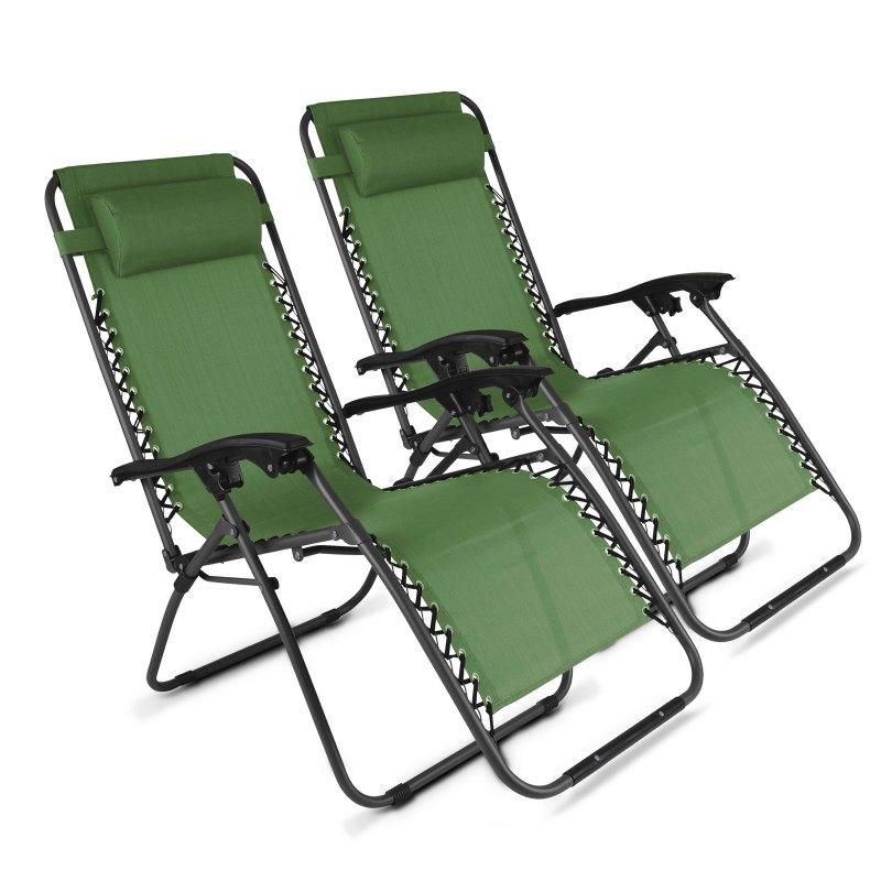Fauteuils relax de jardin en métal et textilène inclinables (plusieurs coloris)